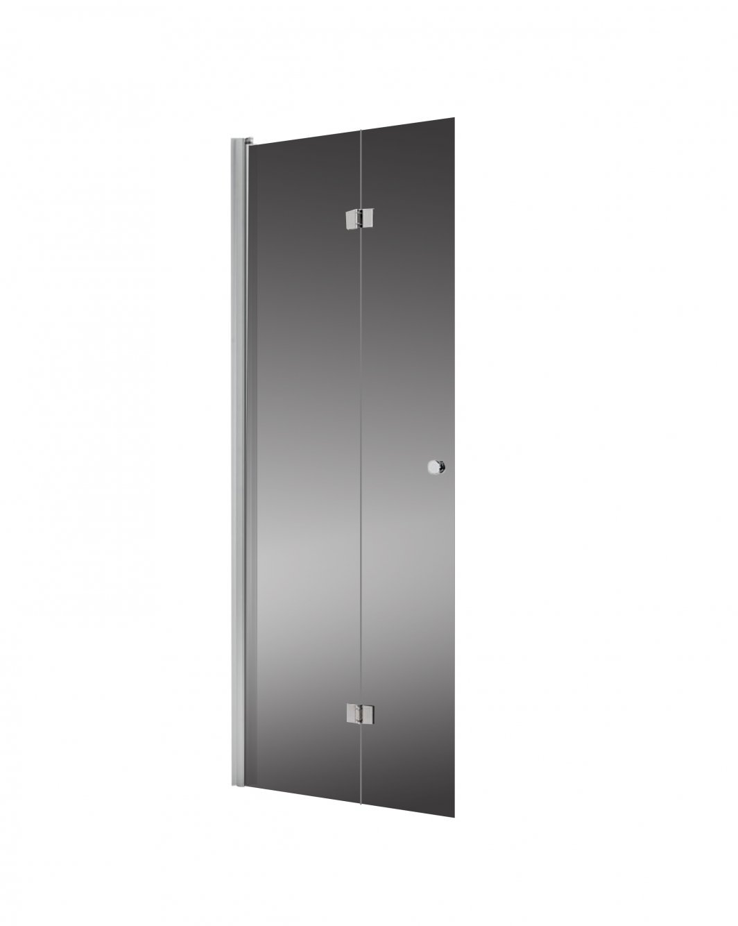 VIKBAR DUSCHVÄGG 76X190CM GRÅ GLAS