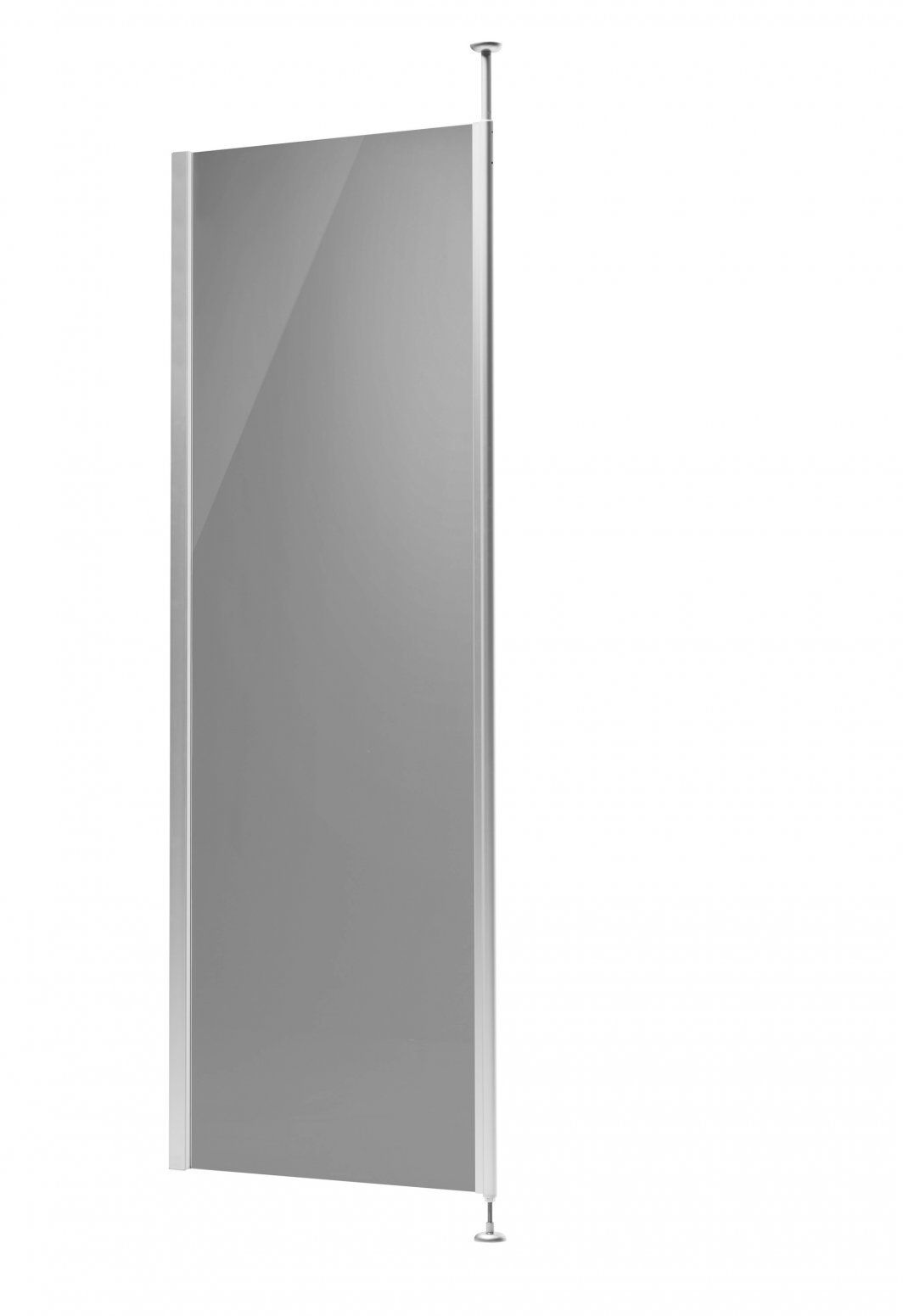 FIXED SHOWER ENCLOSURE POLE 40X190CM GREY GLASS