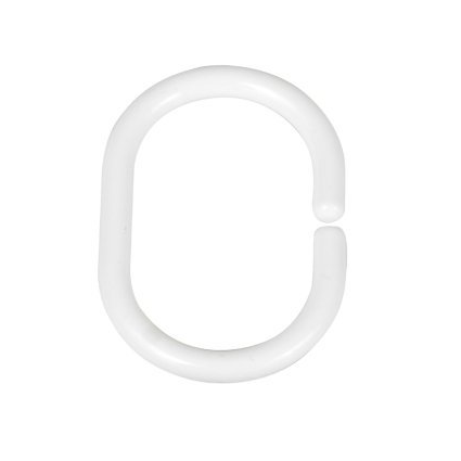 DUSCHGARDINRINGAR WENKO 12ST VIT