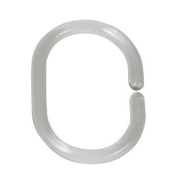 DUSCHGARDINRINGAR WENKO 12ST TRANSPARENT