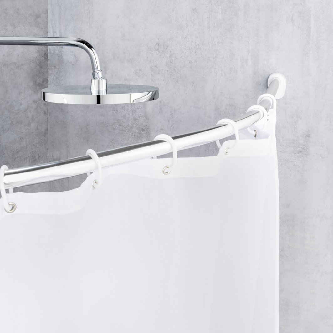 wenko Shower curtain rod wenko arched shape 110-200cm chrome