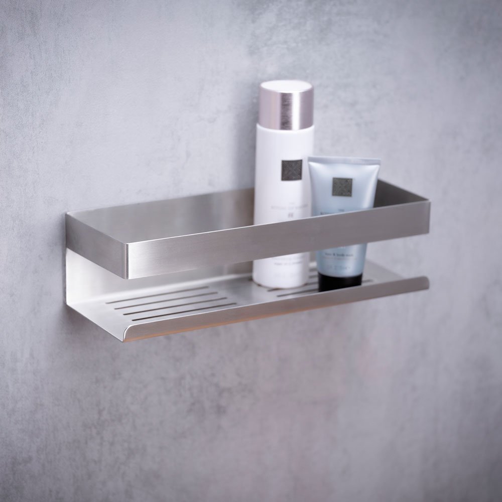 wenko Wall shelf genova matt 30x8x10,5cm ss turbo-loc