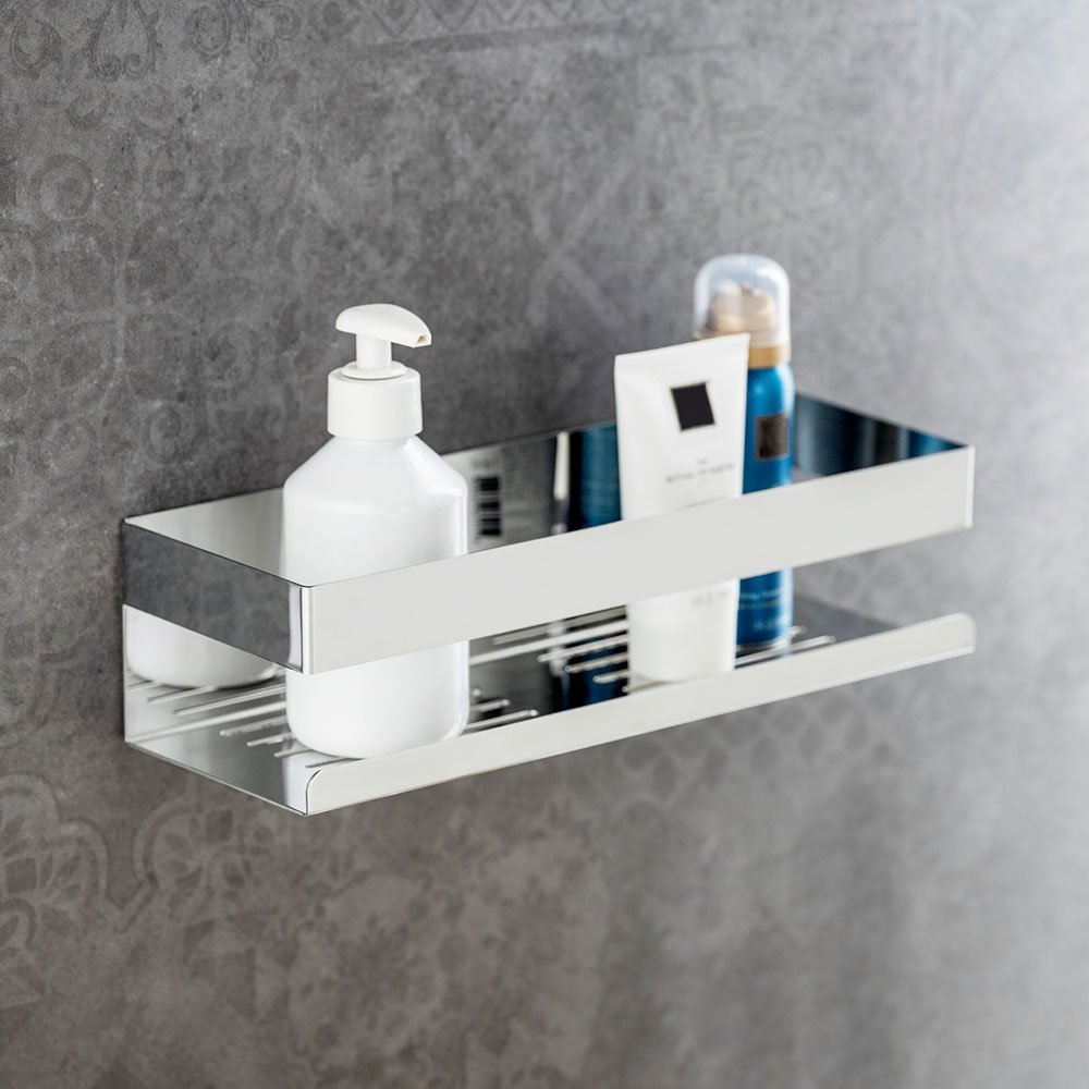 wenko Wall shelf genova matt 30x8x10,5cm ss turbo-loc