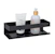 wenko Wall shelf genova black 30x8x10,5cm ss turbo-loc
