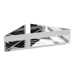 SUIHKUKULMAHYLLY GENOVA KIRKAS 36X8X17CM RST TURBO-LOC