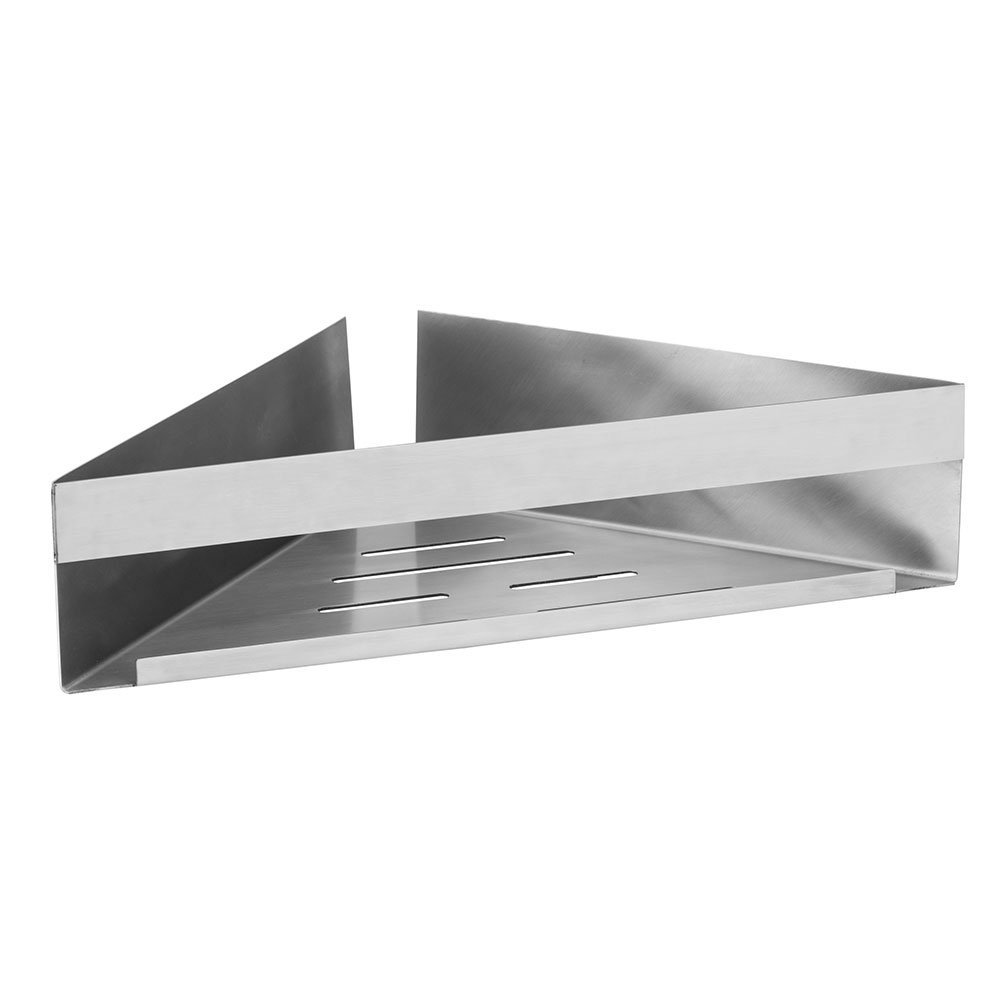 CORNER SHELF GENOVA MATT 36X8X17CM SS TURBO-LOC
