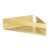 wenko Corner shelf genova gold 36x8x17cm ss turbo-loc