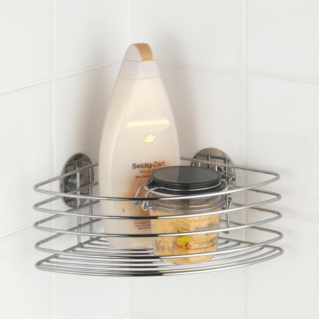 wenko Corner shelf wenko 26,5x10,5x20cm chrome turboloc