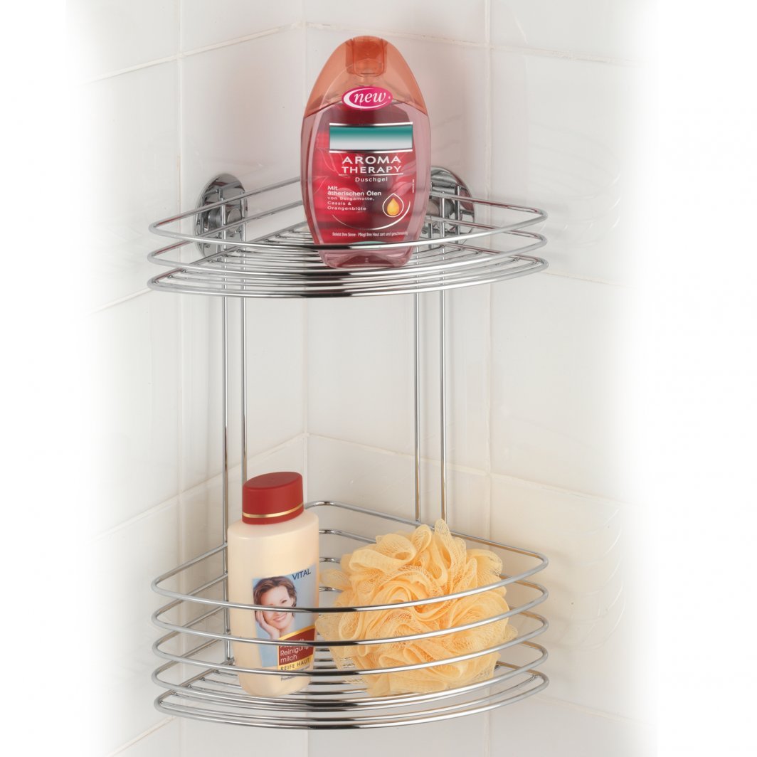 wenko Corner shelf wenko 26,5x33x20cm chrome turboloc