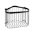 wenko Corner shelf classic plus 23,5x16,5x18,5cm black turbo-l