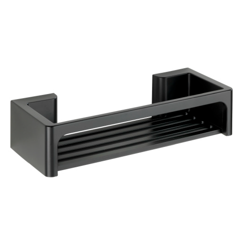 WALL SHELF BRALIA 30X8,5X12CM BLACK TURBO-LOC