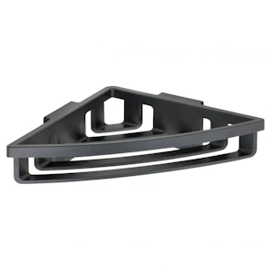 wenko Corner shelf bralia 30x8,5x20cm black turbo-loc