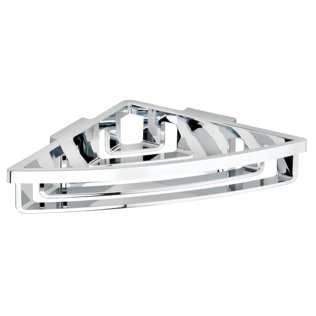 CORNER SHELF BRALIA 30X8,5X20CM CHROME TURBO-LOC