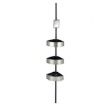 TELESCOPIC CORNER SHELF WENKO 27,5X70-260X20CM BLACK/ALUMINI