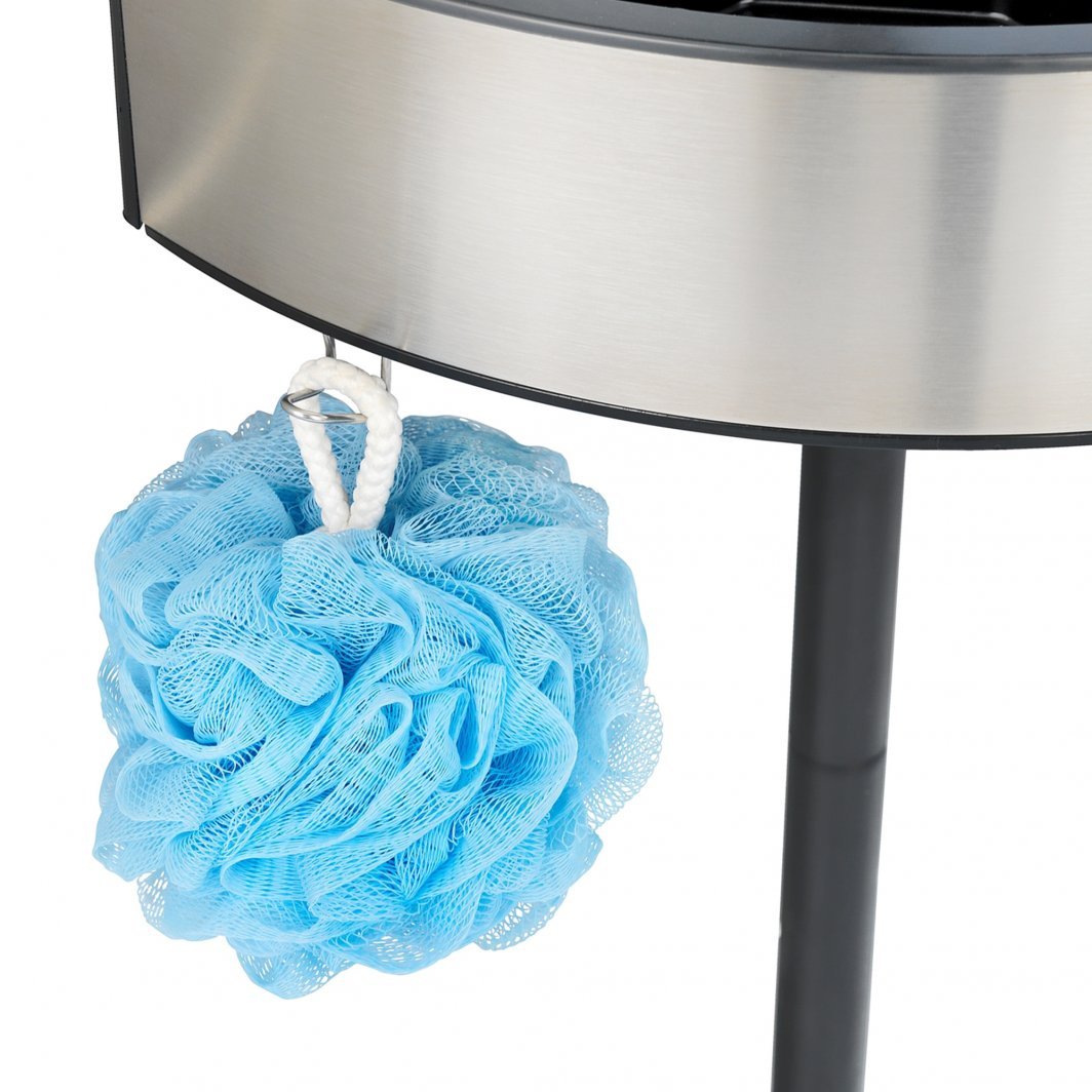 wenko Telescopic corner shelf wenko 27,5x70-260x20cm black/alumini