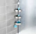 wenko Telescopic corner shelf wenko 27,5x70-260x20cm black/alumini