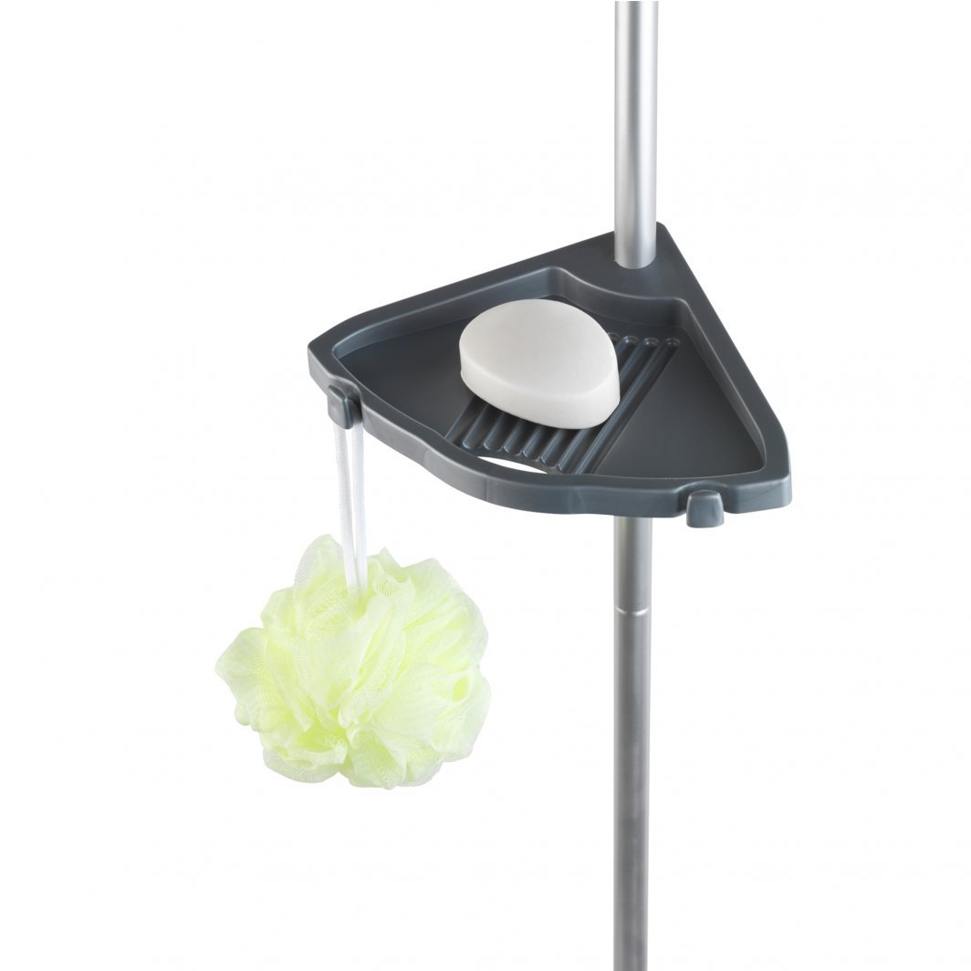 wenko Telescopic corner shelf wenko 26x78-265x19,5cm black/alumini