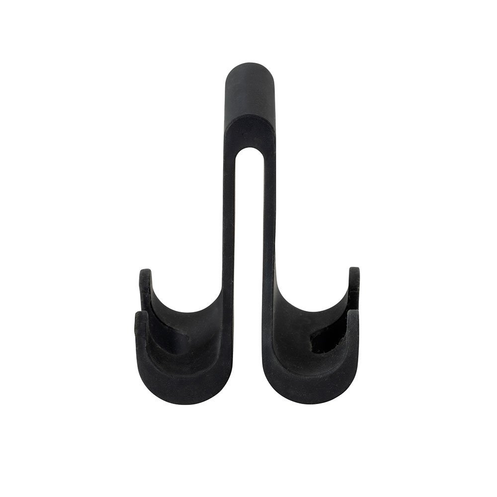 wenko Shower hook verna duo 5x9,5x7cm silicone black