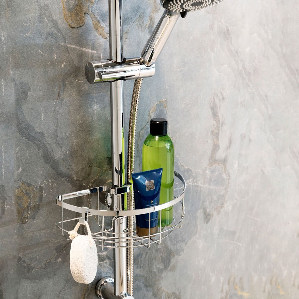 wenko Shower rod caddy floresta round, 26x8x15,5cm
