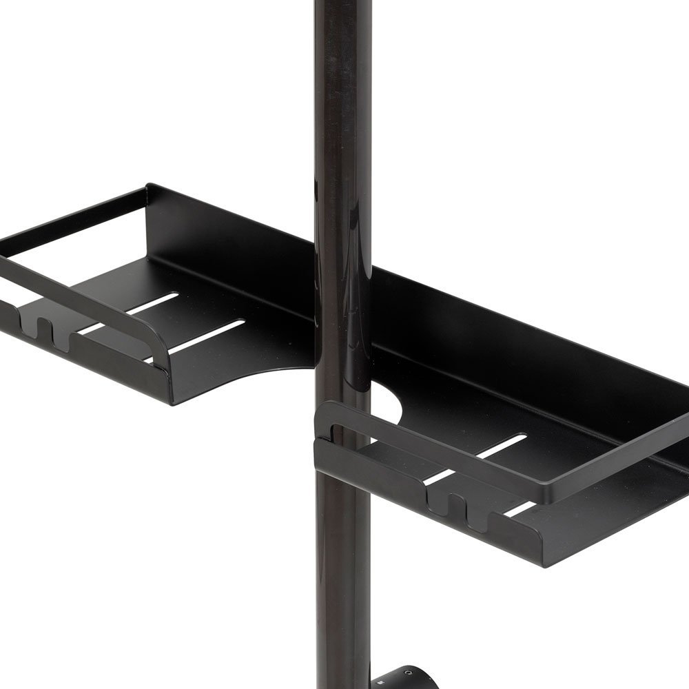 wenko Shower rod caddy altarella l black, 45x4x10,5cm