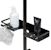 wenko Shower rod caddy altarella l black, 45x4x10,5cm
