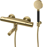 SHOWER- AND BATH MIXER TAPWELL ARM026 HONEY GOLD