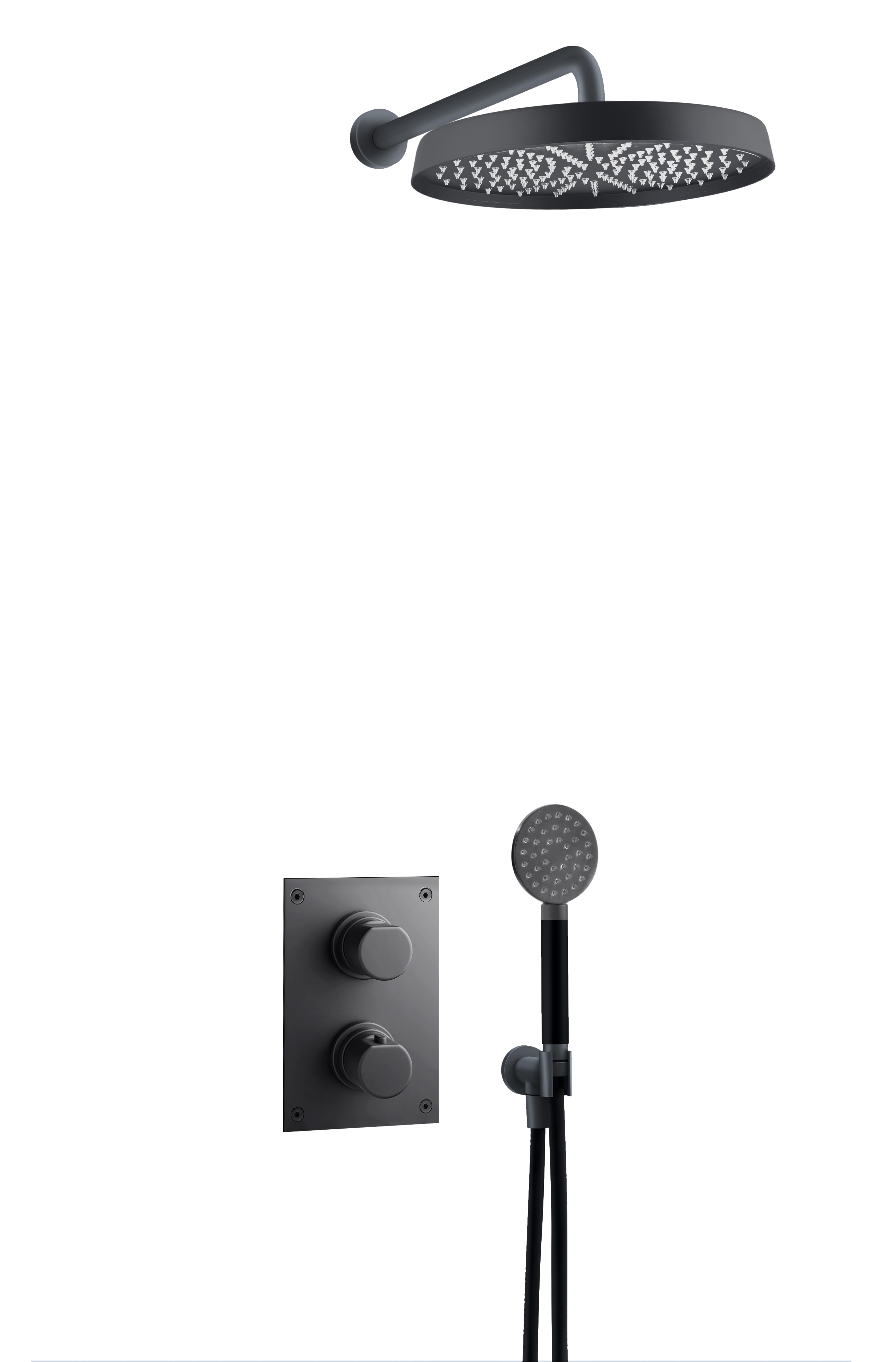 BUILT-IN-SHOWER TAPWELL ARM7268 MATTE BLACK