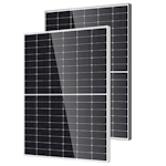 Solcelle panel 455Wp, bifacial dobbelt glass, EVO2A plugg