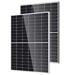 Solpanel 455Wp, bifacial dobbelt glass, EVO2A plugg