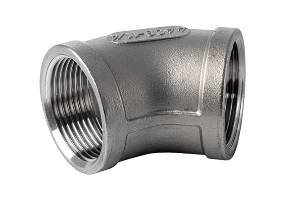 ALKŪNĖ SRIEGINĖ 45° V/V 2" AISI 316