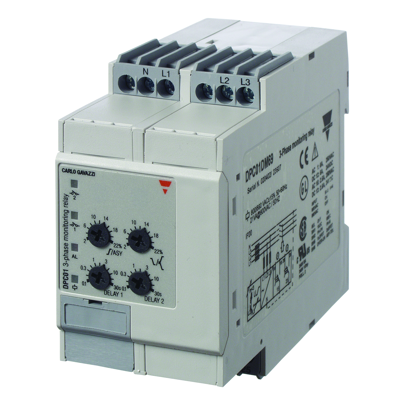 carlo gavazzi 3-fase nettovervåkingsrele