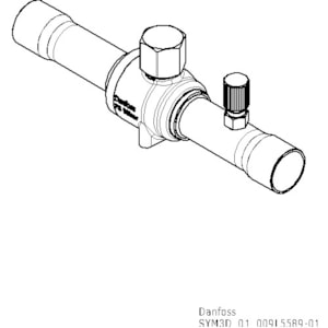danfoss Palloventtiili danfoss gbc 22s h 90bar ap 7/8 in