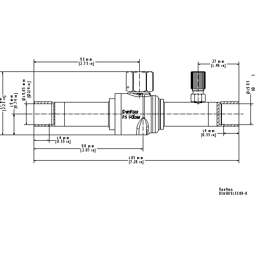 danfoss Ball valve danfoss gbc 18s h 90bar ap 3/4 in