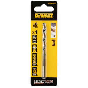 dewalt Metal drill bit dewalt black gold dt20522 hss 6mm