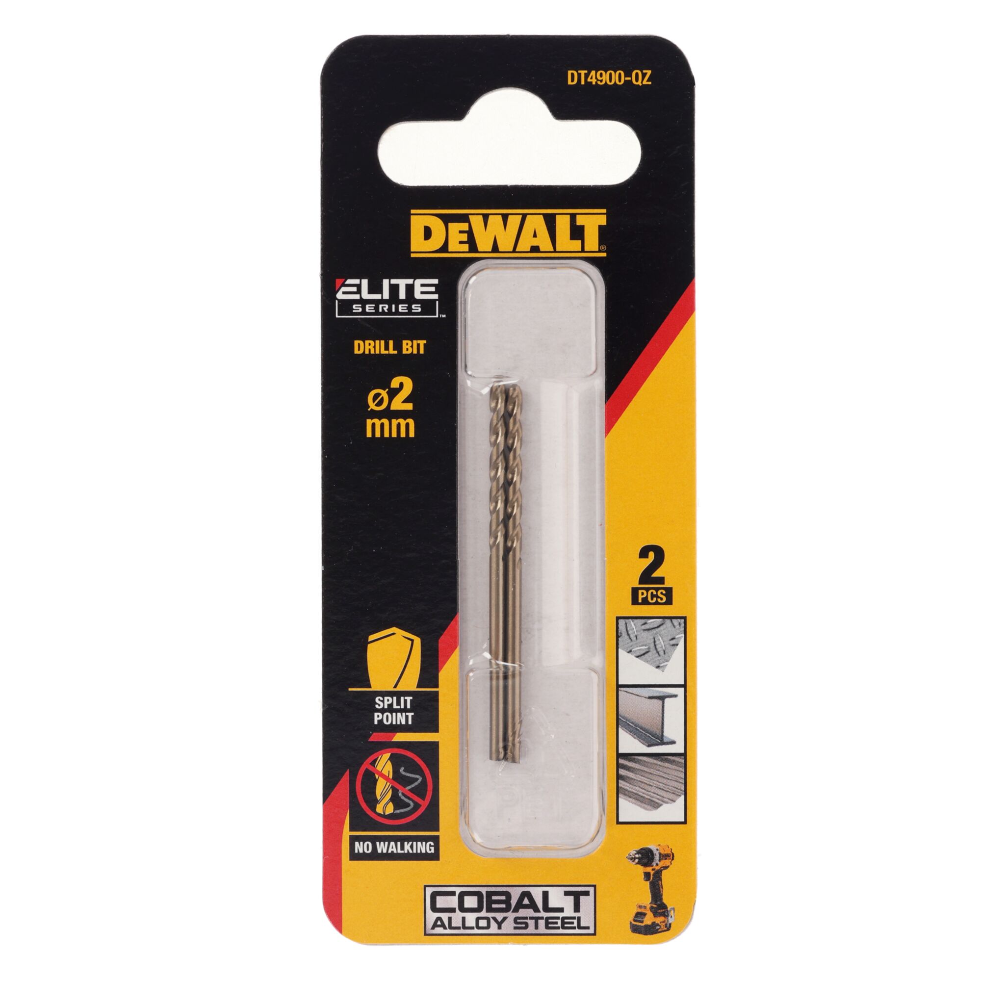 dewalt Metalliporanterä dewalt elite hss e koboltti 2mm 2kpl