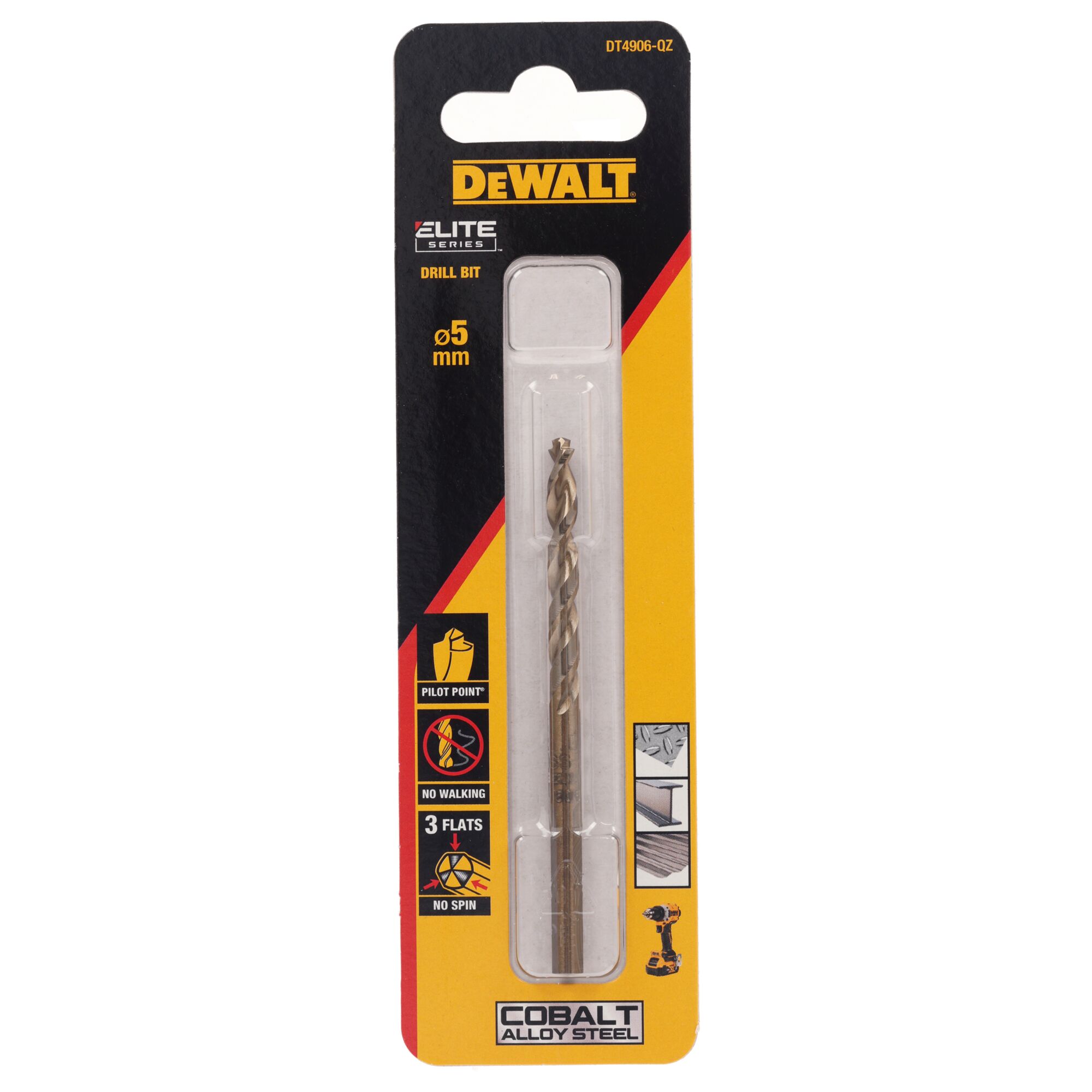 dewalt Metalliporanterä dewalt elite hss e koboltti 5mm 1kpl