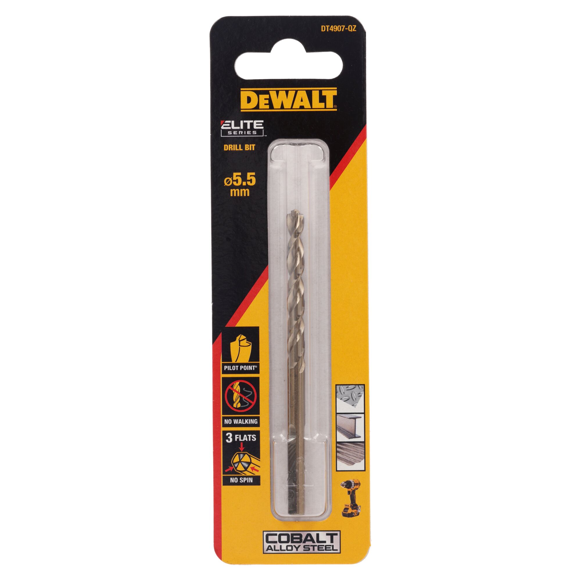 dewalt Metalliporanterä dewalt elite hss e koboltti 5,5mm 1kpl