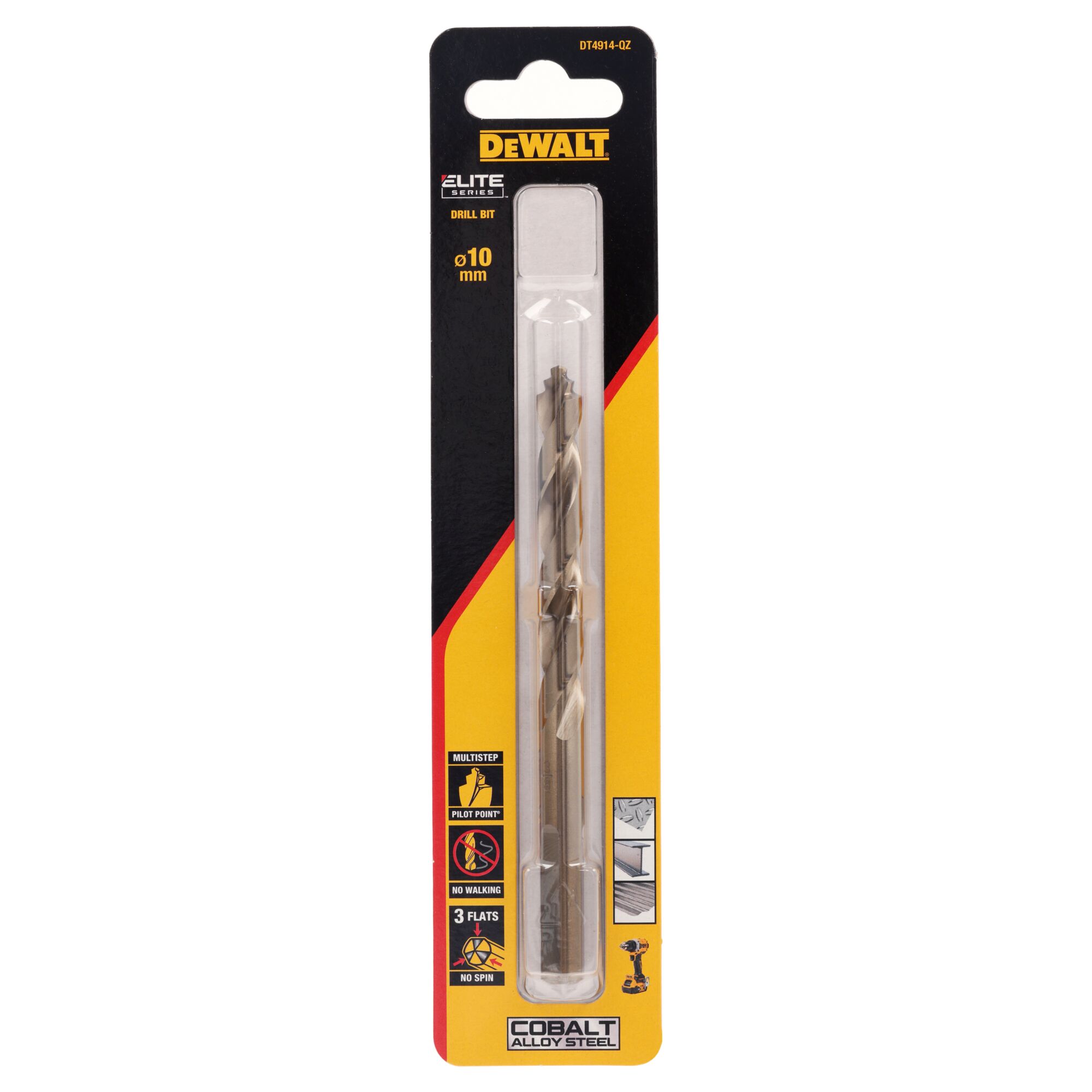 dewalt Metalliporanterä dewalt elite hss e koboltti 10mm 1kpl