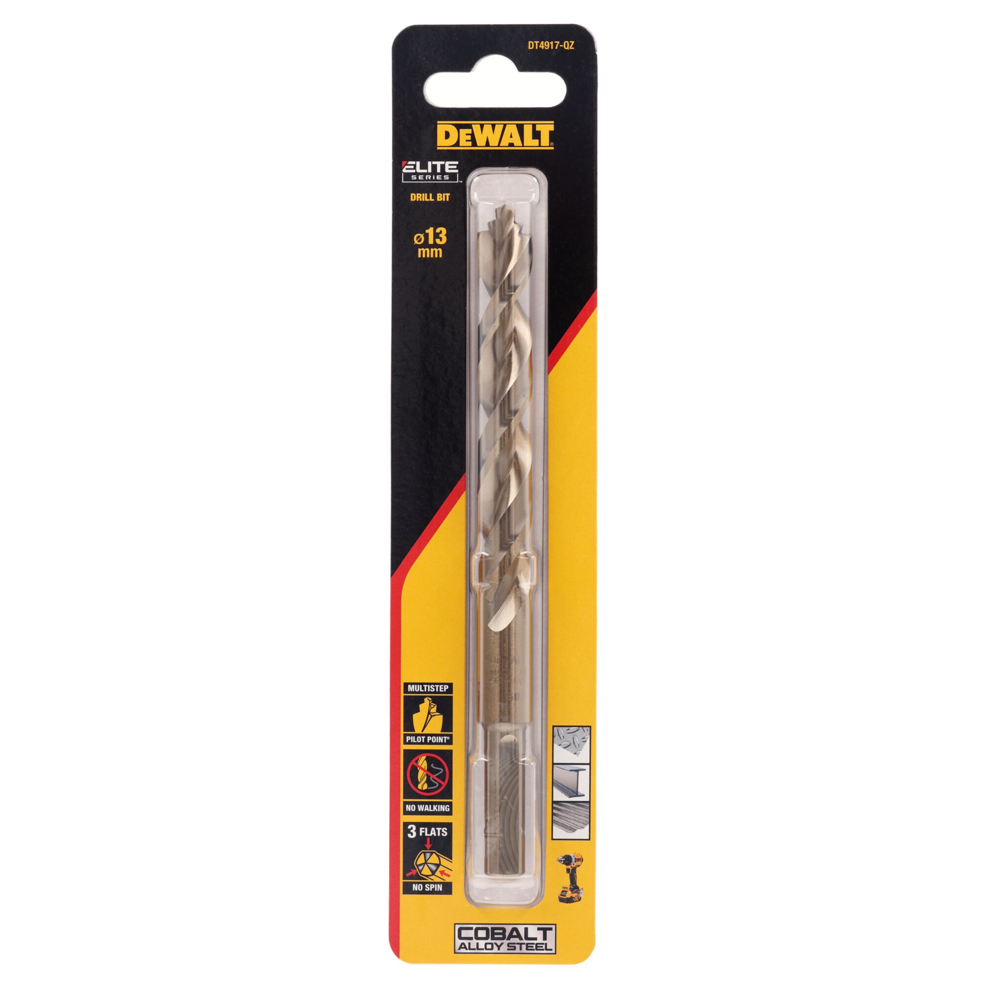 dewalt Metalliporanterä dewalt elite hss e koboltti 13mm 1kpl