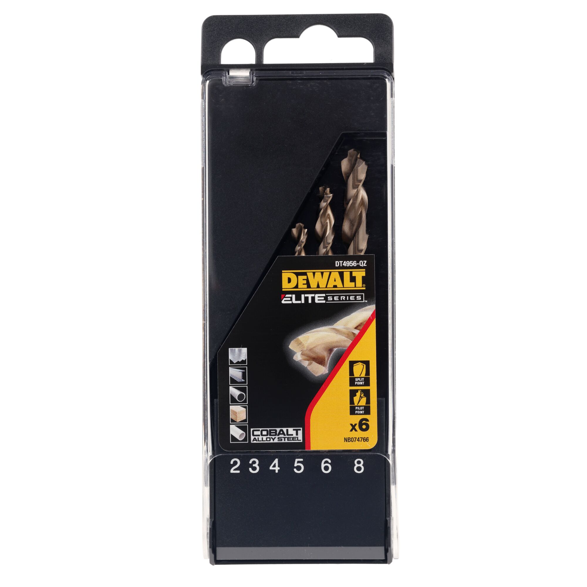 dewalt Metalliporanteräsarja dewalt elite hss e koboltti 6kpl