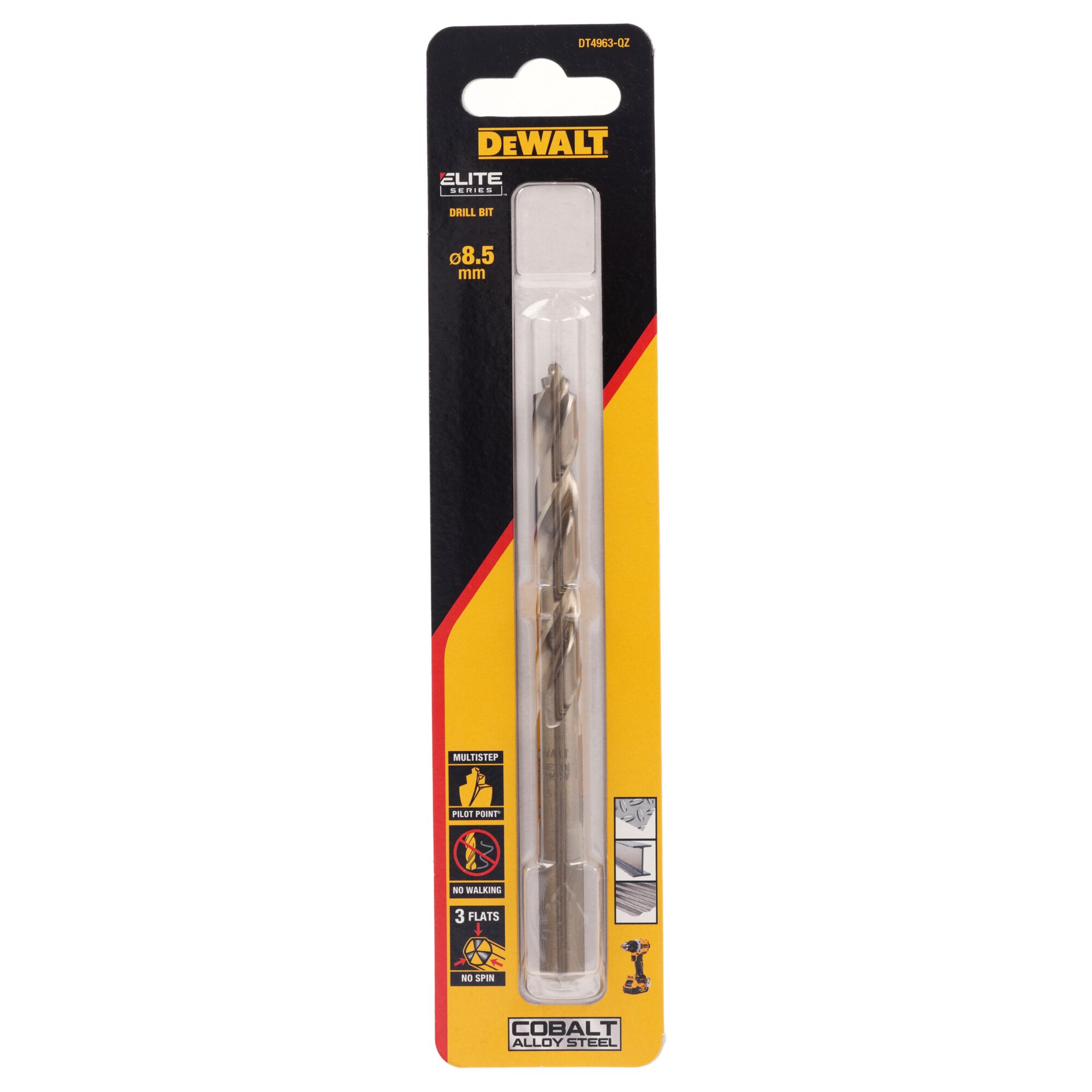 dewalt Metalliporanterä dewalt elite hss e koboltti 8,5mm 1kpl