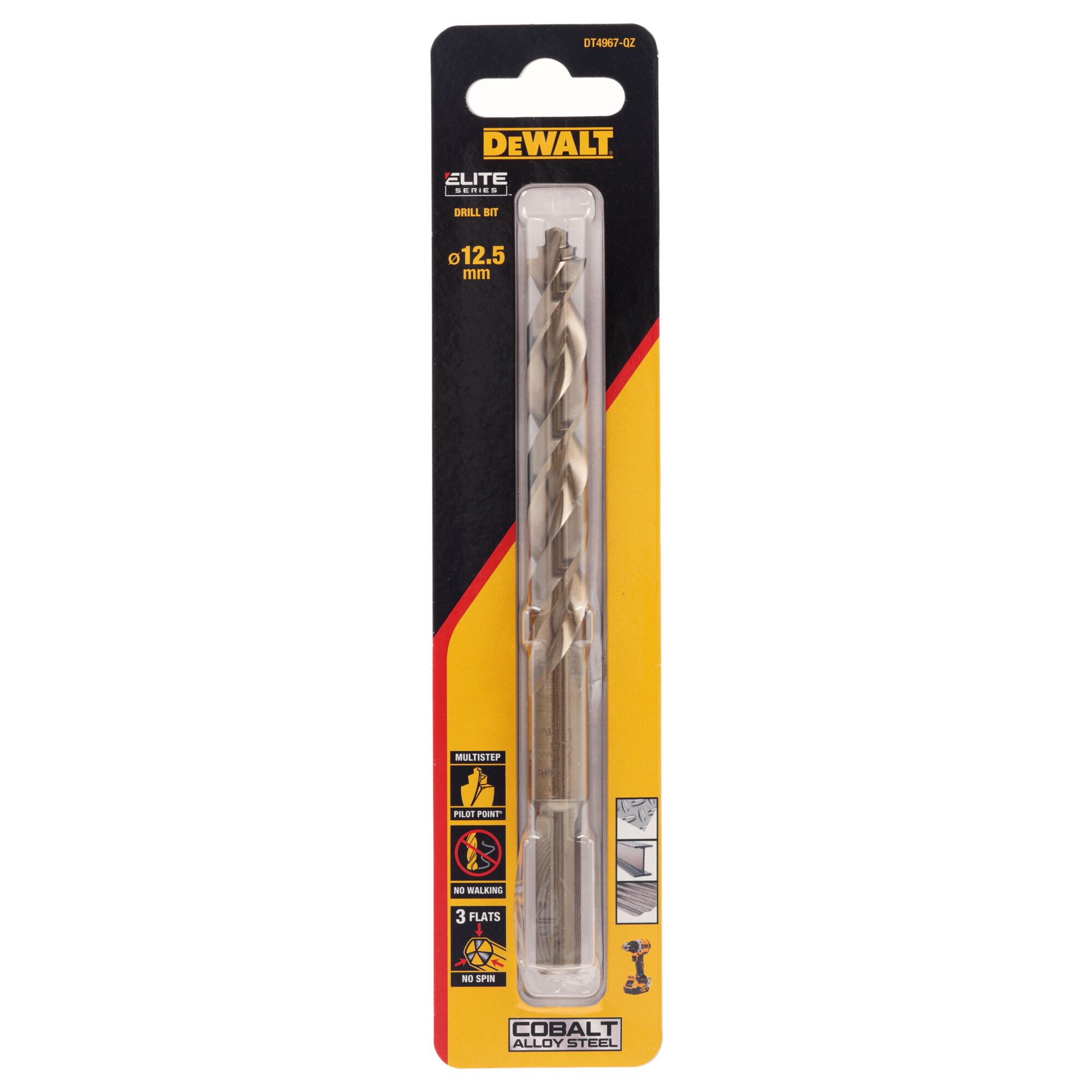 dewalt Metalliporanterä dewalt elite hss e koboltti 12,5mm 1kpl