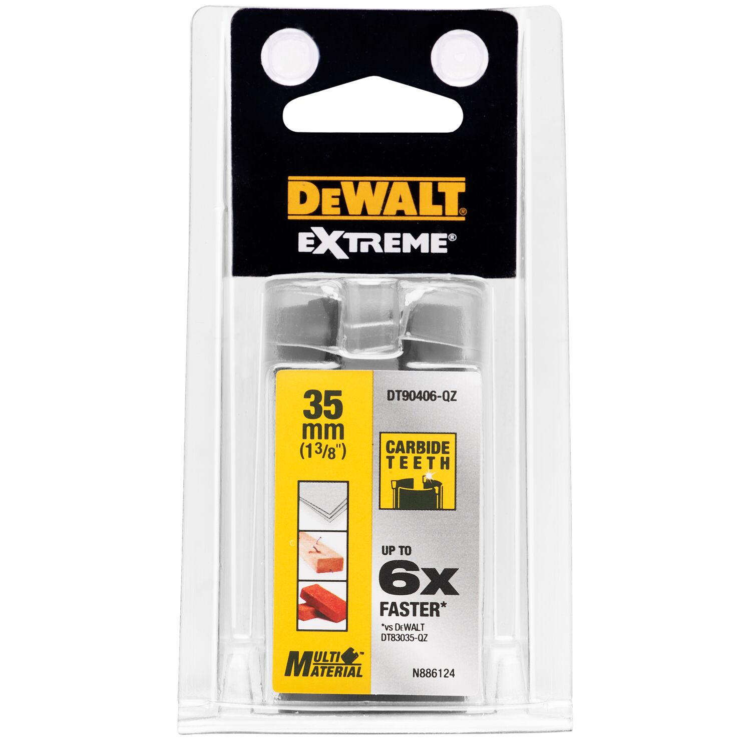 dewalt Reikäsaha dewalt 35mm karbidi multi dt90406