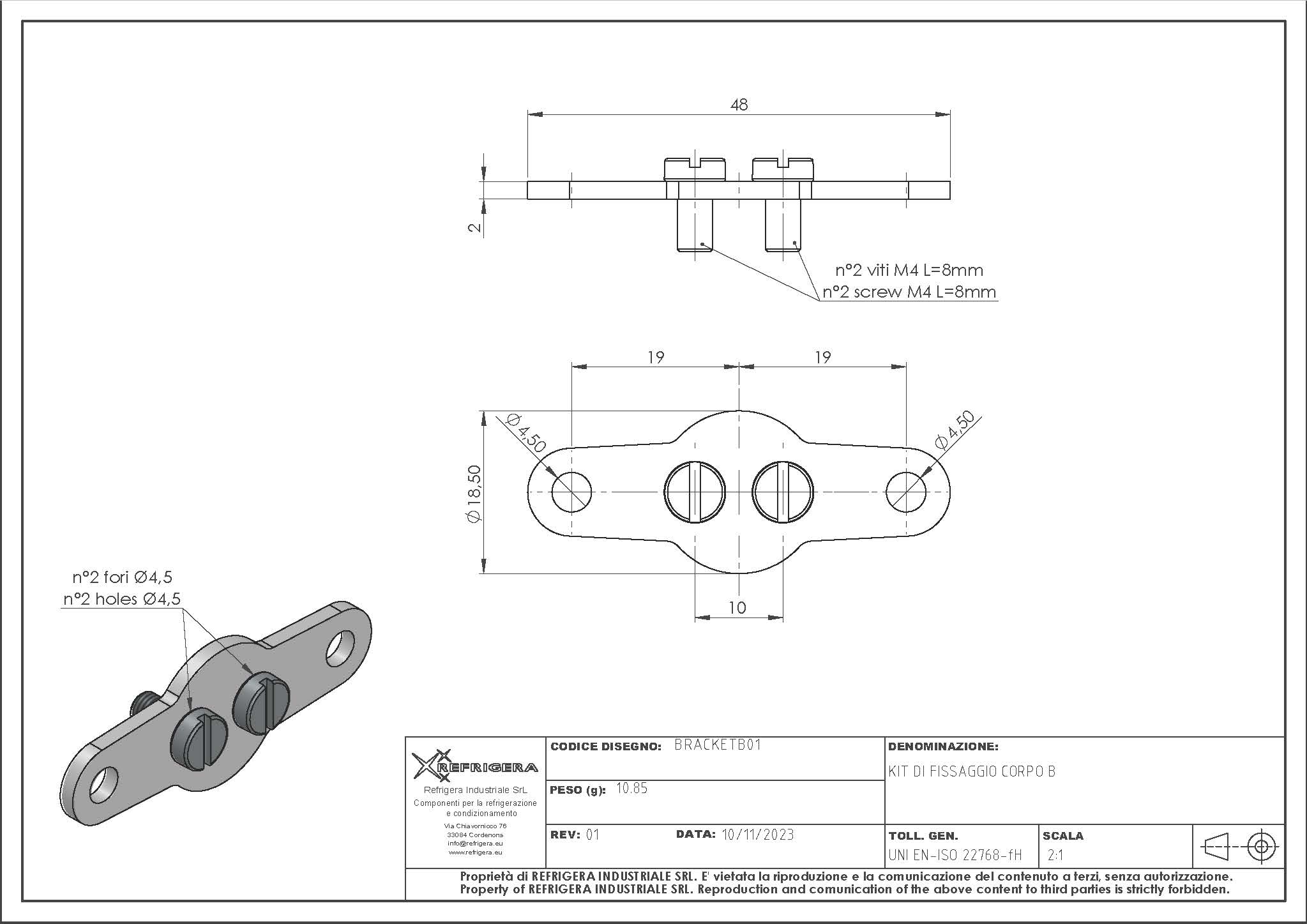 VENTTIILIN JALKA REFRIGERA B01