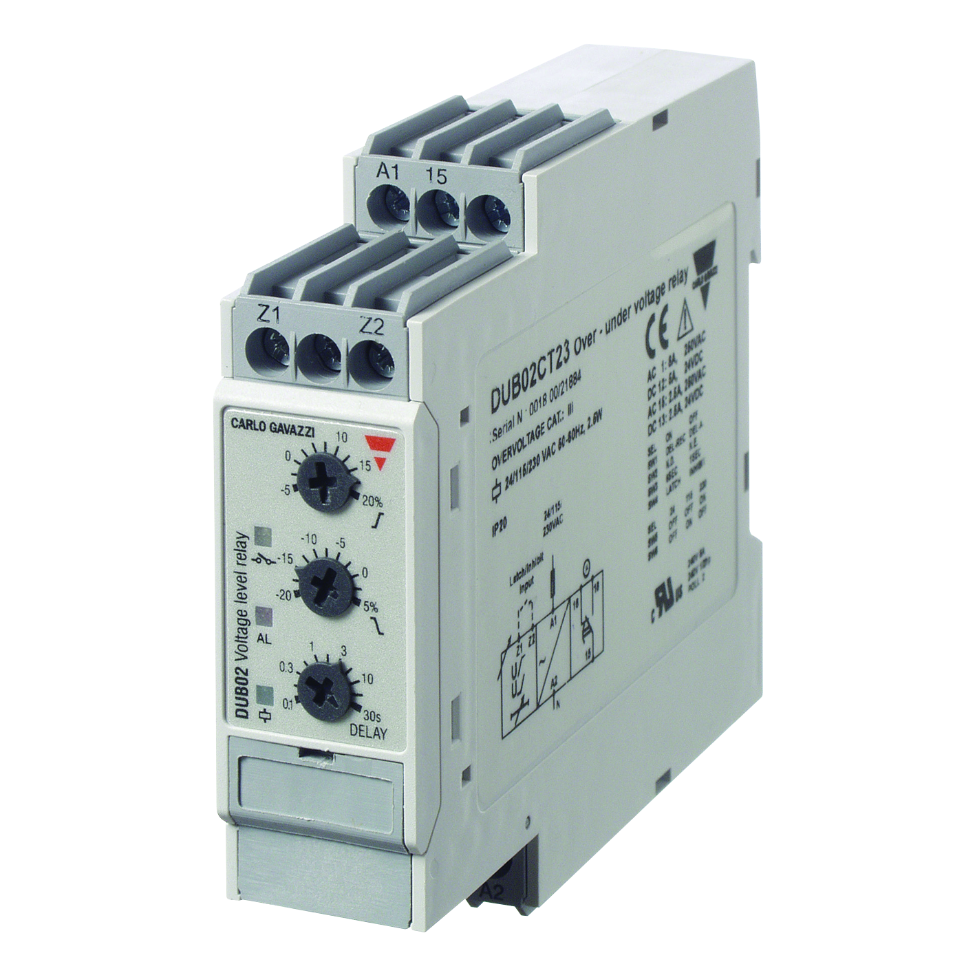 carlo gavazzi 1-fase over/underspg. rele