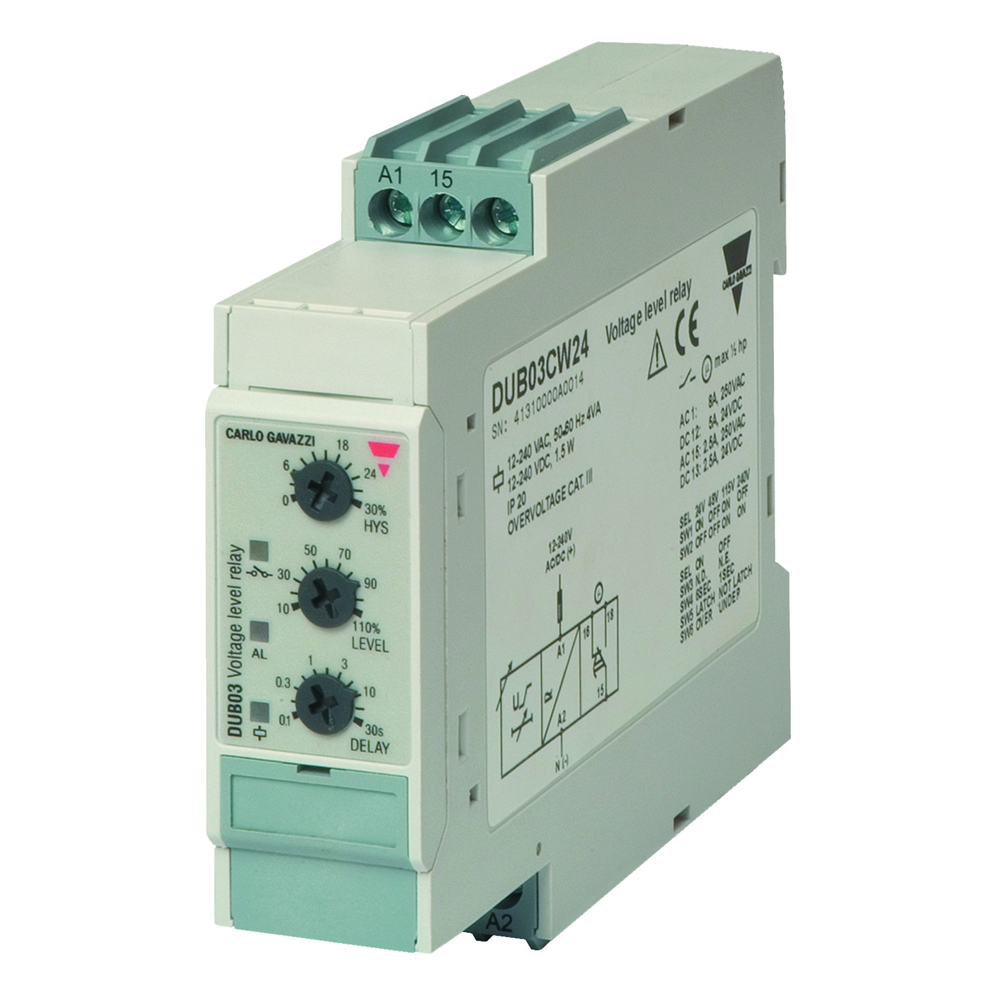 carlo gavazzi Ac/dc spenningsmålerele