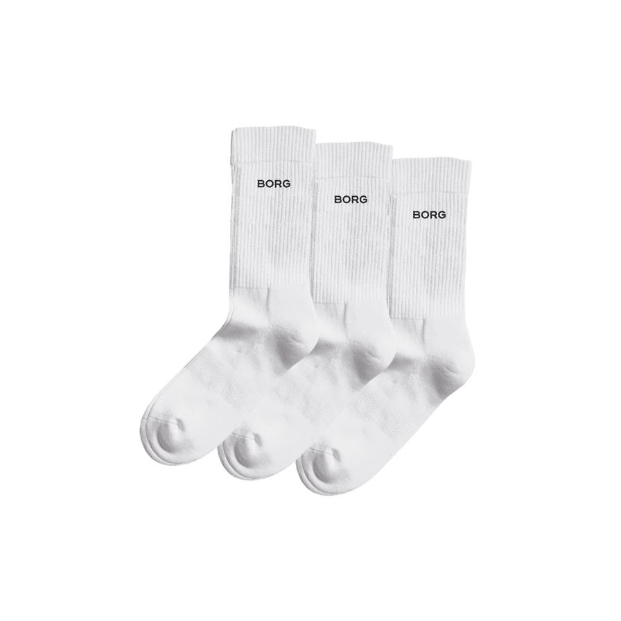 SOCKS BJÖRN BORG ESSENTIAL CREW 3-P 43-46 WHITE