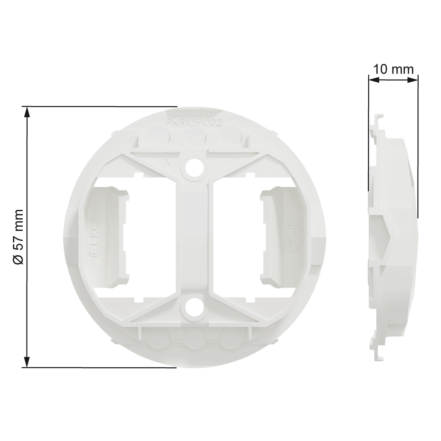 elko Adapter elko one fästplatta strömställare ip21