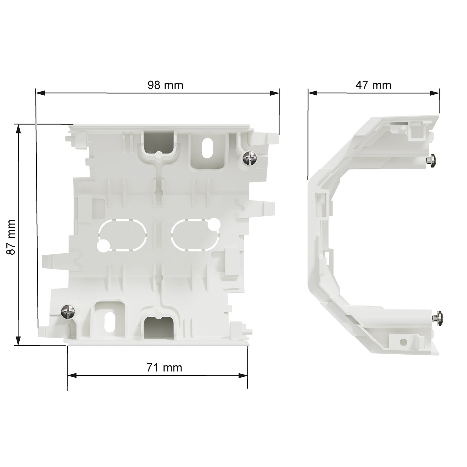 elko Surface mounted frame elko one corner box center piece