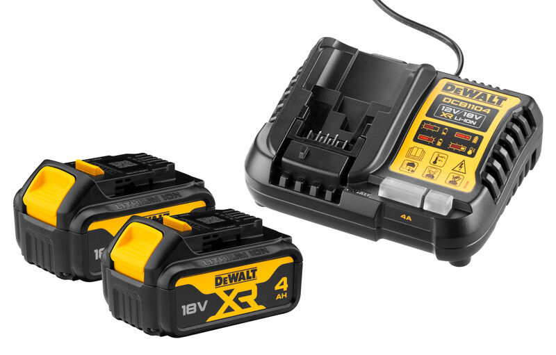 STARTERKIT DEWALT DCB1104M2 2X4,0AH CHARGER